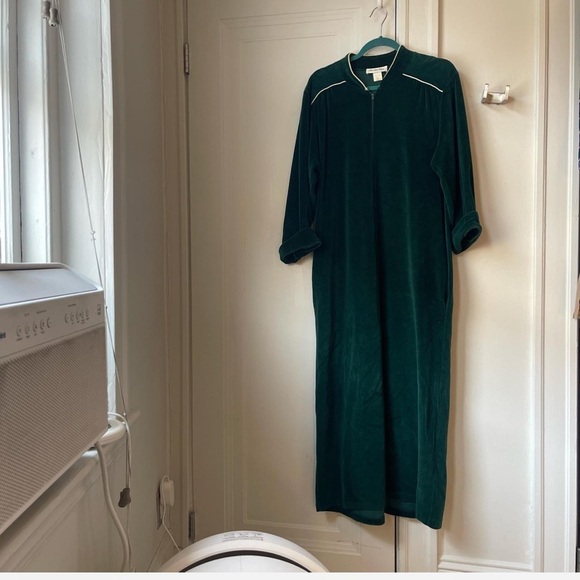 Vintage Christian Dior House Coat Robe CD Dress Jacket - Picture 3 of 6